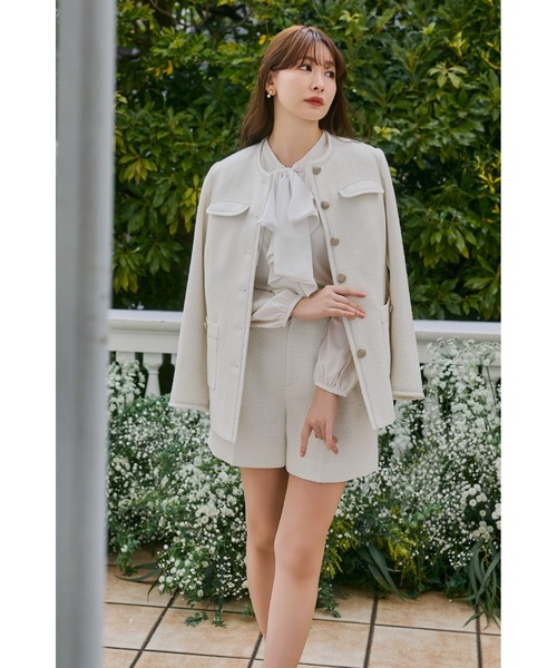 Her lip to ブラウス シャツ Ruffled Frill Bow Blouse レディース