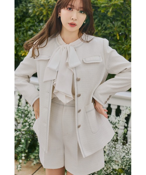Her lip to ブラウス シャツ Ruffled Frill Bow Blouse レディース