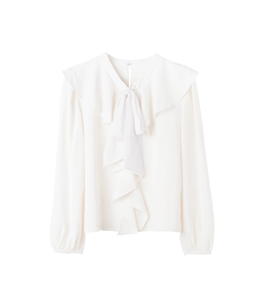週末限定セール！her lip to romantic ruffled ブラウス Her lip to ブラウス シャツ Ruffled Frill Bow Blouse レディース