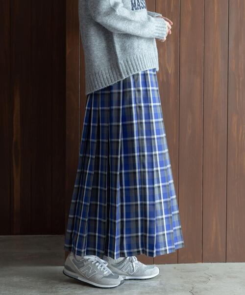 URBAN RESEARCH Sonny Label プリーツスカート 36 ブルー系その他