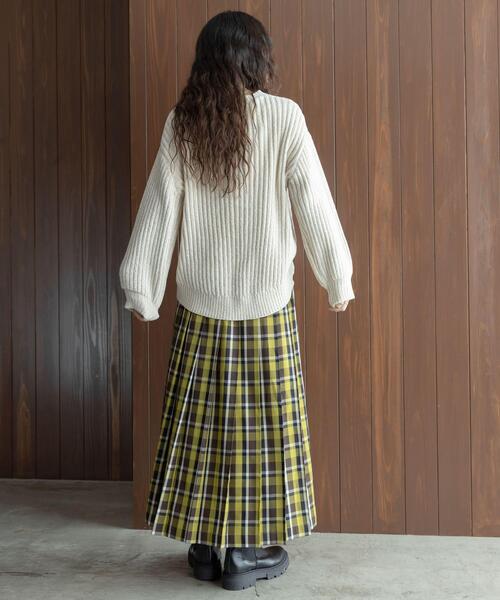 URBAN RESEARCH Sonny Label プリーツスカート 36 ブルー系その他