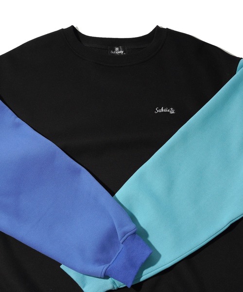 「Subciety」 スウェットカットソー LARGE ブラック メンズ_画像9