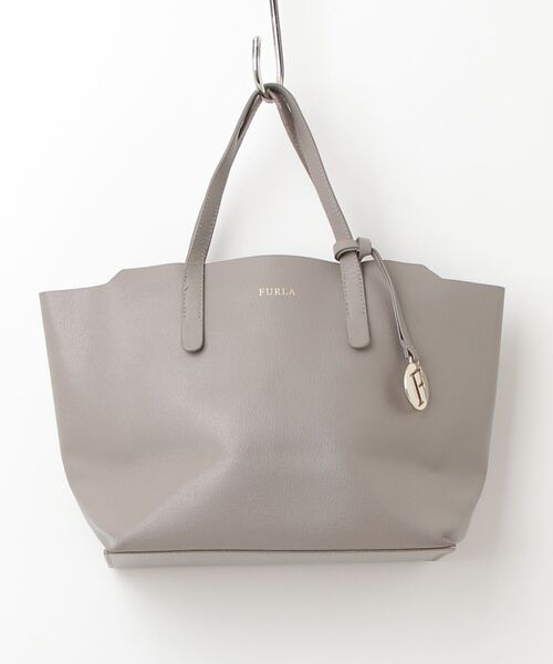 FURLAフルラ　グレー　レザーハンドバッグ FURLA（フルラ） ハンドバッグ - グレー レディース : ZOZOTOWN Yahoo