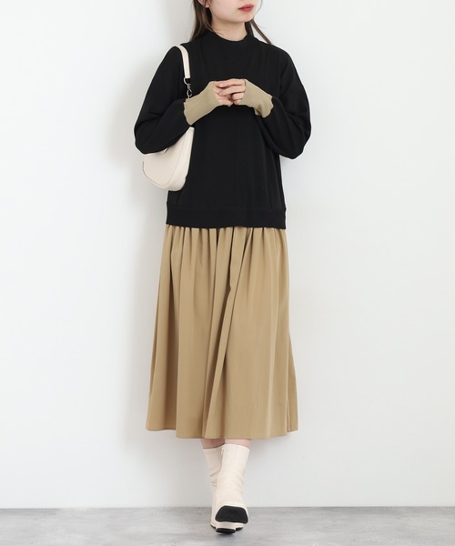 「Anna Nicola」 ドッキングワンピース 38 ブラック レディース_画像3