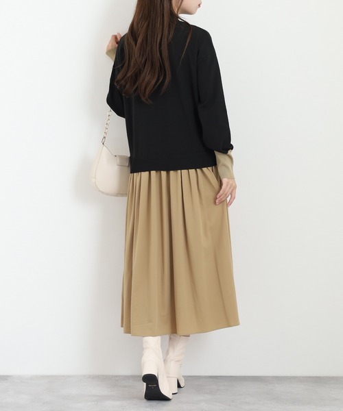 「Anna Nicola」 ドッキングワンピース 38 ブラック レディース_画像5
