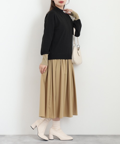 「Anna Nicola」 ドッキングワンピース 38 ブラック レディース_画像6