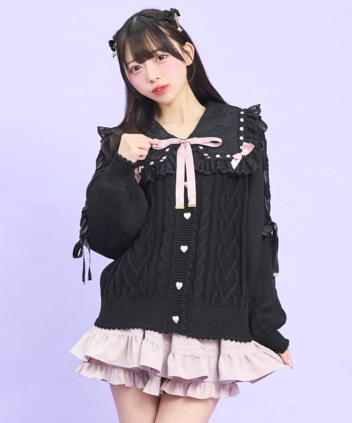 Secret Honey（シークレットハニー） ニット セーター 肩レースアップ