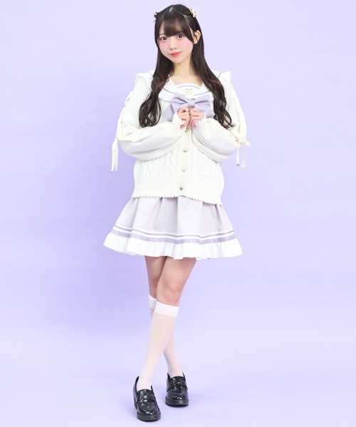 ハニーミーハニー レースアップハイネックニット HONEY MI HONEY＞TOPS＞KNIT