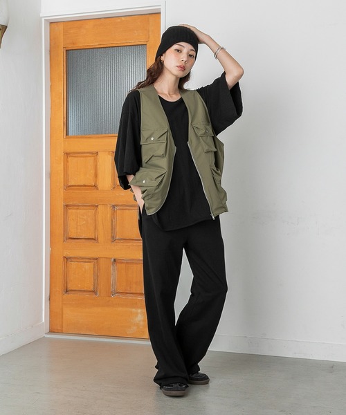 PICHI ベスト ジレ ミリタリーベスト レディース : ZOZOTOWN Yahoo!店