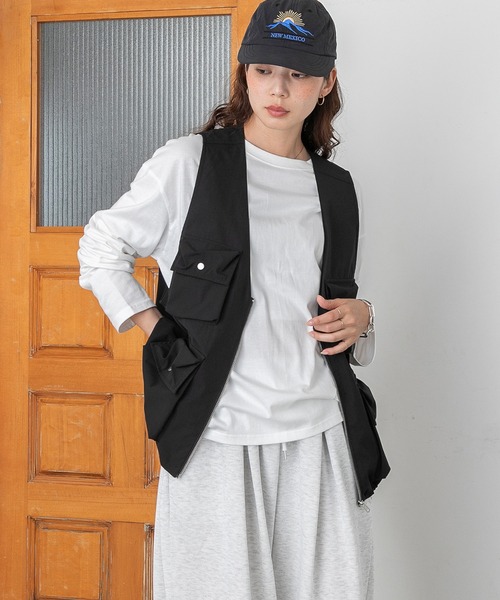 PICHI ベスト ジレ ミリタリーベスト レディース : ZOZOTOWN Yahoo!店