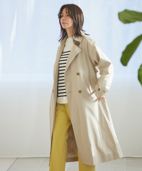「niko and...」 トレンチコート MEDIUM ネイビー レディース_画像6
