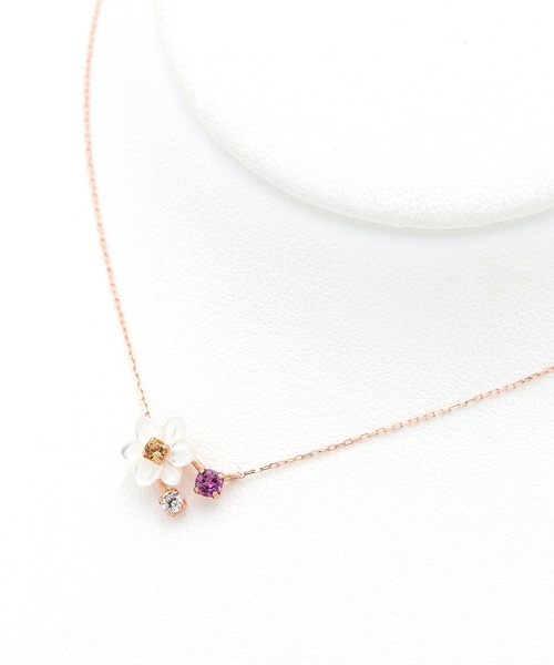 「BLOOM」 ネックレス 40cm ピンクゴールド レディース_画像6