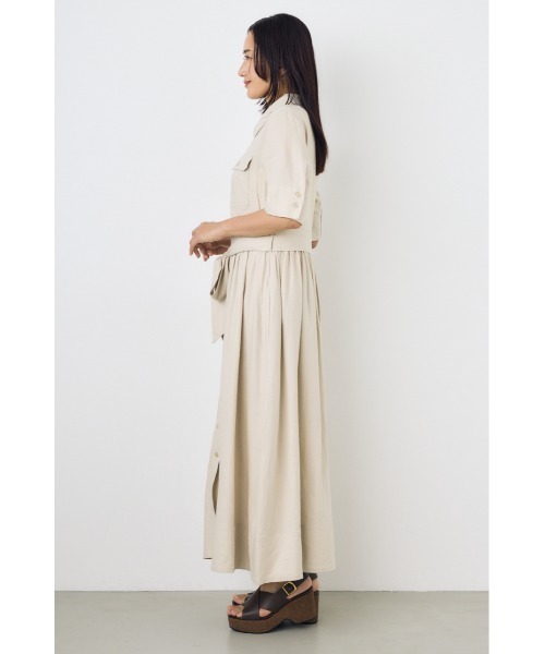AZUL BY MOUSSY（アズールバイマウジー） ワンピース リネンベルテッド