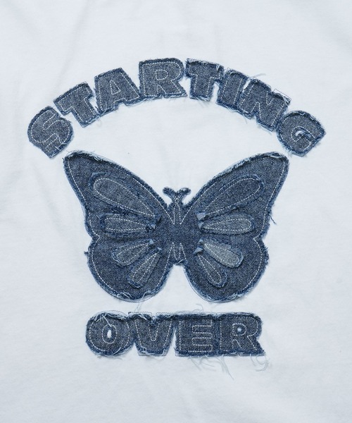「Starting Over」 半袖Tシャツ L ホワイト系その他5 メンズ_画像6