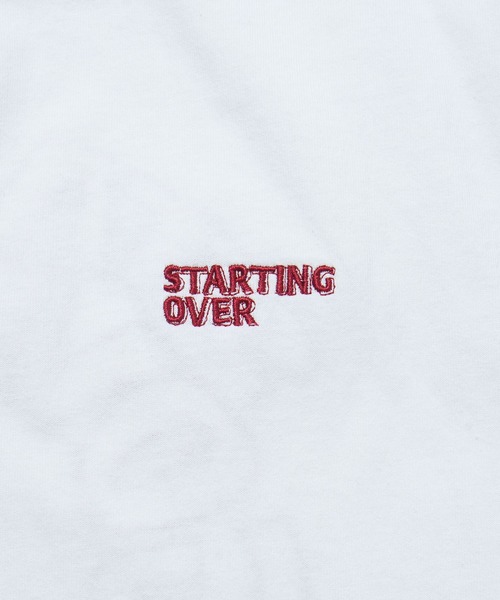 「Starting Over」 半袖Tシャツ L ホワイト系その他5 メンズ_画像8