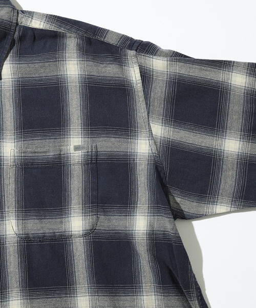 NAUTICA（ノーティカ） シャツ ブリーチ オンブレ L/S オープンカラー