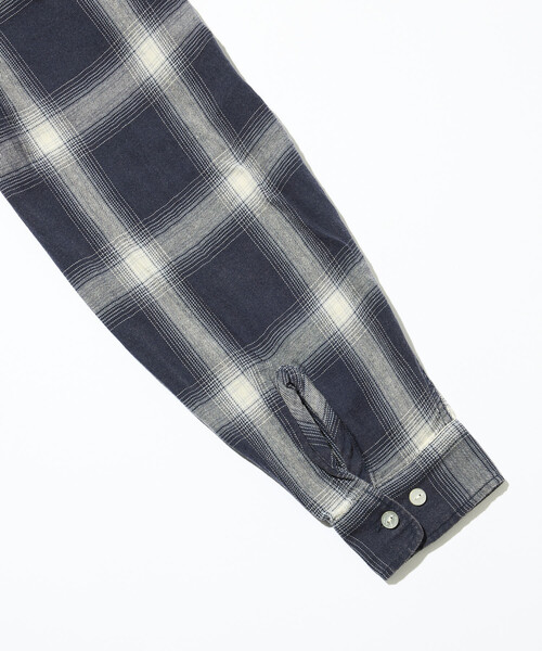 NAUTICA（ノーティカ） シャツ ブリーチ オンブレ L/S オープンカラー