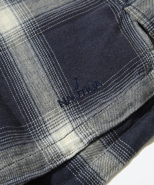 NAUTICA（ノーティカ） シャツ ブリーチ オンブレ L/S オープンカラー