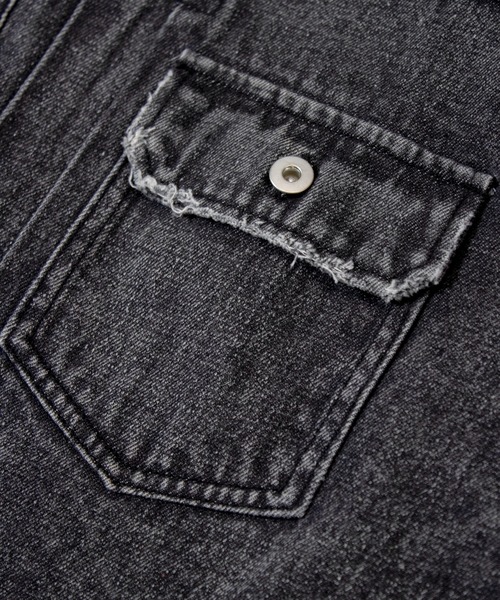 「JACKROSE」 長袖シャツ M ブラック メンズ_画像5