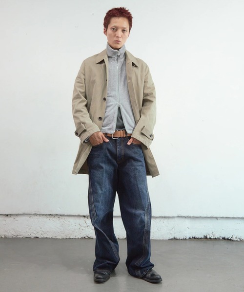 ジーンズ 3D TWISTED WIDE LEG JEANS メンズの画像