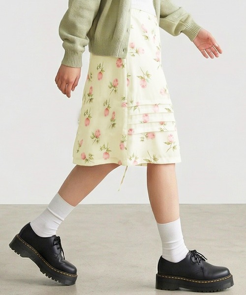 core core スカート 花柄ひざ丈タイトスカート : ZOZOTOWN Yahoo!店