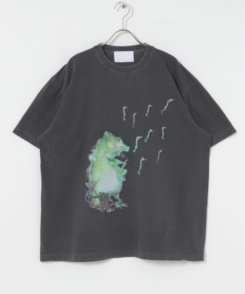 「NIRVANA」 「id」半袖Tシャツ MEDIUM グレー メンズ_画像4