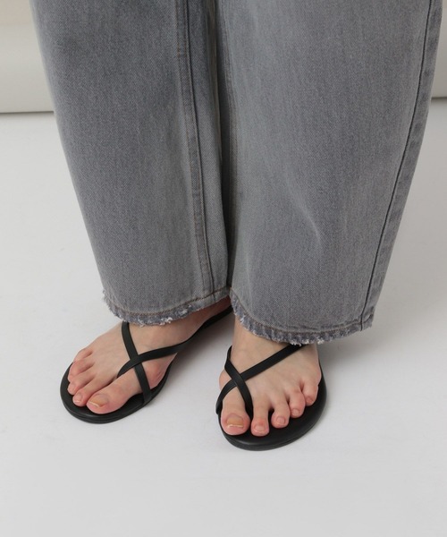 「Curensology」 「&RC」デニムパンツ 36 グレー レディース_画像6