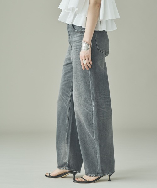 「Curensology」 「&RC」デニムパンツ 36 グレー レディース_画像9