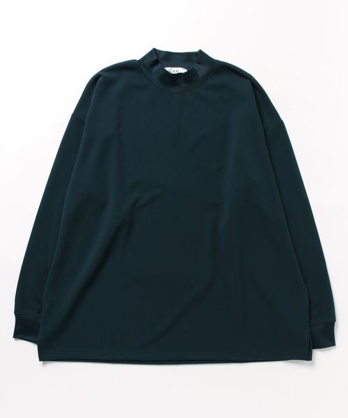 「AH ABAHOUSE」 長袖Tシャツ 46 ダークグリーン メンズ_画像2