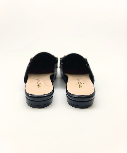「Sugar Sugar」 フラットサンダル S ブラック レディース_画像4