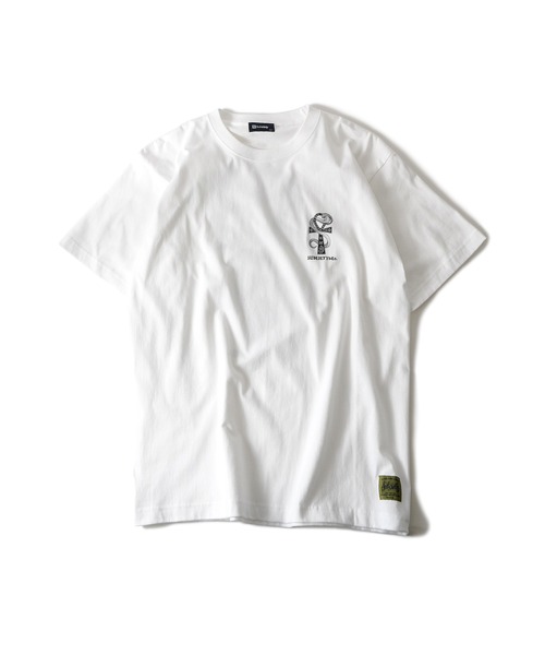 「Subciety」 半袖Tシャツ LARGE ブラック×ゴールド メンズ_画像2
