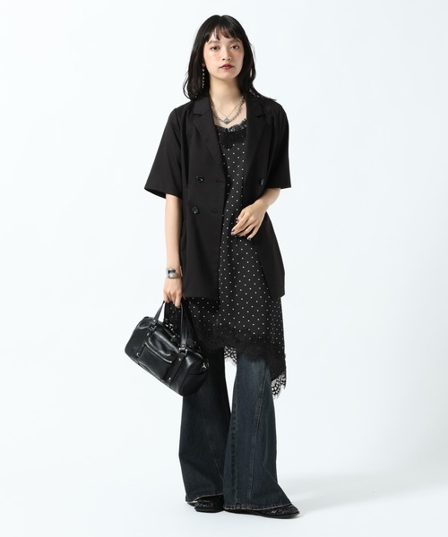 PAGEBOY（ページボーイ） チュニック レース×ドットキャミワンピース