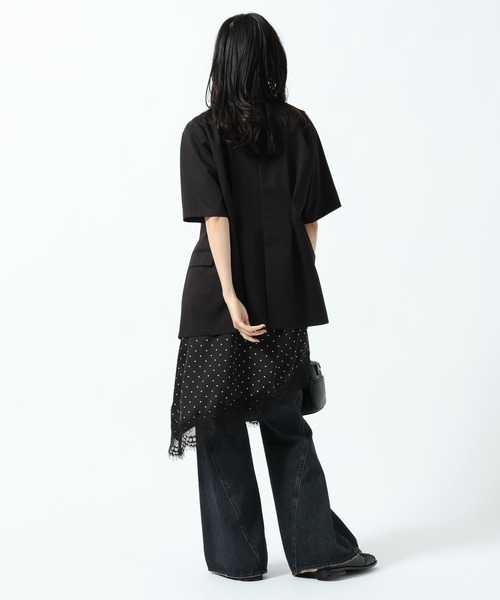PAGEBOY（ページボーイ） チュニック レース×ドットキャミワンピース