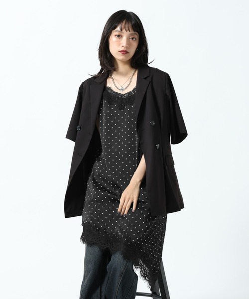 PAGEBOY（ページボーイ） チュニック レース×ドットキャミワンピース