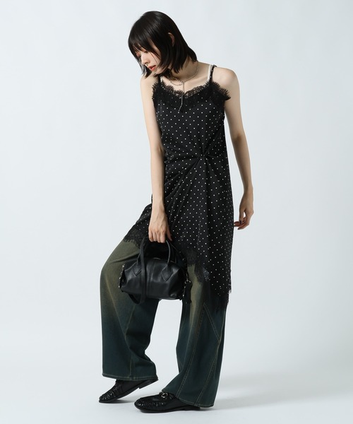 PAGEBOY（ページボーイ） チュニック レース×ドットキャミワンピース