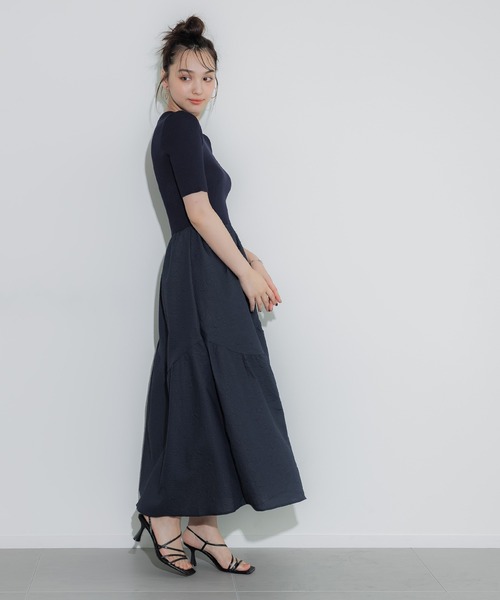 「coca(coca)」 ドッキングワンピース ONE SIZE ネイビー レディース_画像6