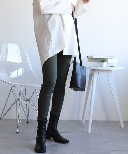 レギンス スパッツ ハイウエストストレッチ美脚スキニーレギンスパンツ (LV) レディース | aimoha | 17