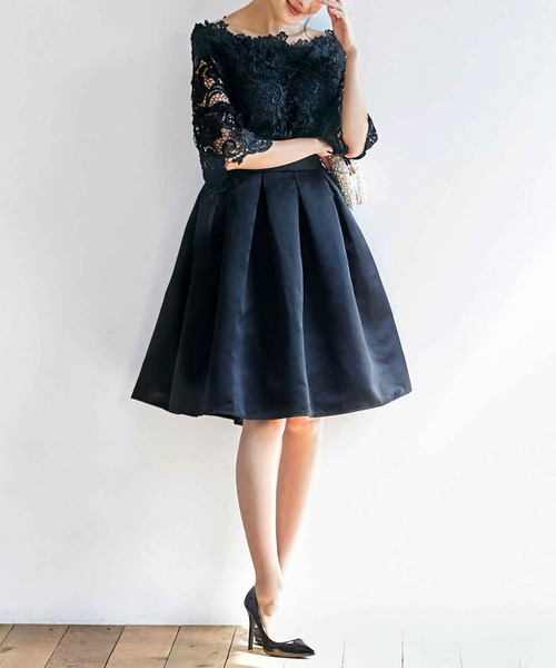 atlo ブラック オケージョンドレス DRESS LAB ドレス 「結婚式/オケージョンドレス」2WAY