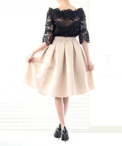 lumier オケージョン　ドレス　2点セット　セットアップ　着用１度 DRESS LAB ドレス 「結婚式/オケージョンドレス」2wayシフォン