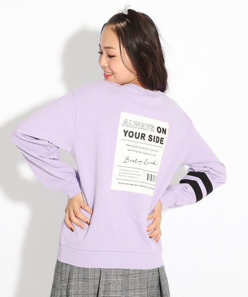 スウェット 【WEB限定カラーあり/コットン100%】PINK-latte×アニマル・ドネーション COOLBOX裏毛トップス スウェット 【WEB限定カラーあり/コットン100%】PINK-latte×アニマル・ドネーション COOLBOX裏毛トップス