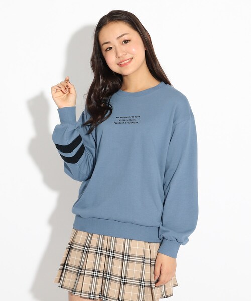スウェット 【WEB限定カラーあり/コットン100%】PINK-latte×アニマル・ドネーション COOLBOX裏毛トップス|ZOZOTOWN PayPayモール店|02