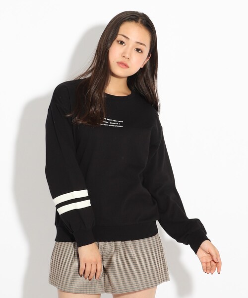 スウェット 【WEB限定カラーあり/コットン100%】PINK-latte×アニマル・ドネーション COOLBOX裏毛トップス|ZOZOTOWN PayPayモール店|03
