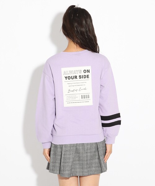 スウェット 【WEB限定カラーあり/コットン100%】PINK-latte×アニマル・ドネーション COOLBOX裏毛トップス|ZOZOTOWN PayPayモール店|14