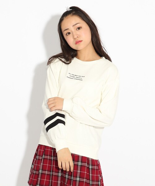スウェット 【WEB限定カラーあり/コットン100%】PINK-latte×アニマル・ドネーション COOLBOX裏毛トップス|ZOZOTOWN PayPayモール店|19