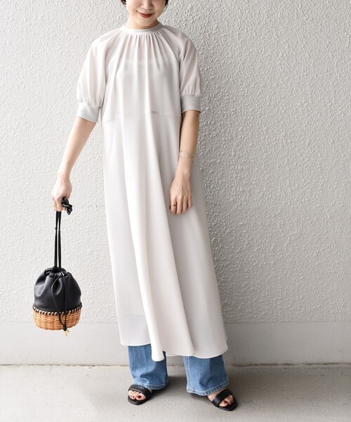 ワンピース マシンウォッシャブル ジョーゼットリブ切替ワンピース Zozotown Yahoo 店 通販 Yahoo ショッピング