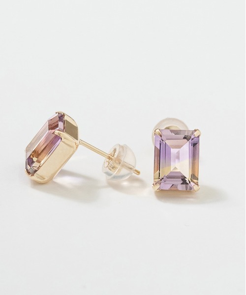 Jewel closet by L&Co. ピアス K10 アメトリン レディース