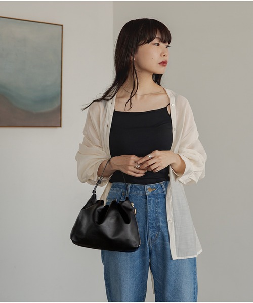 ショルダーバッグ バッグ 【追加予約受付中】《gem_by russet》レザーワンハンドルバッグ〈WEB限定〉 追加予約受付中 gem_by russet