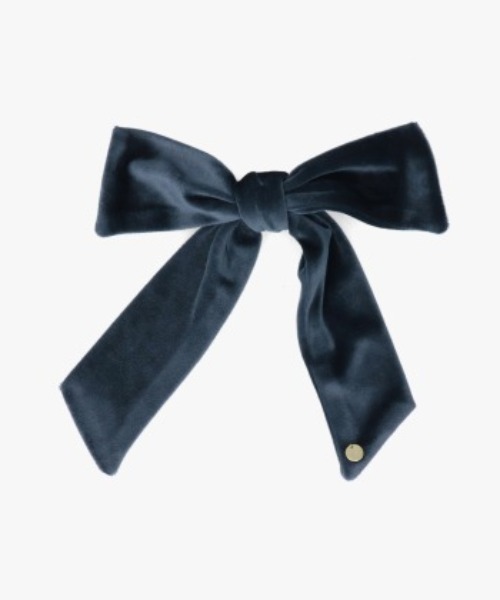 Chapeau d' O ヘアクリップ Velour Ribbon D.Clip