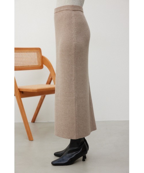 crie conforto スカート バックラインリブニットスカート : ZOZOTOWN