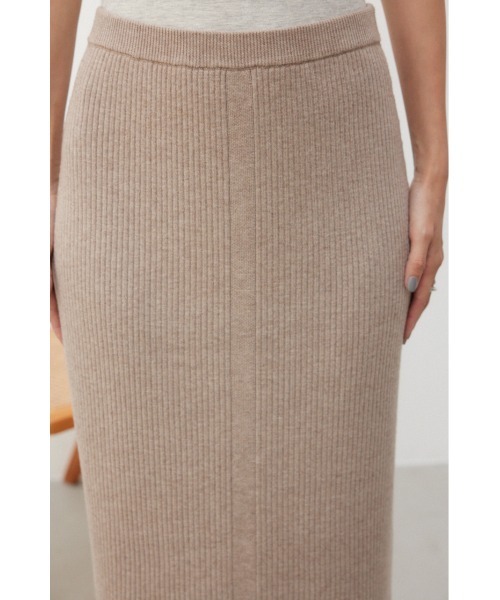 crie conforto スカート バックラインリブニットスカート : ZOZOTOWN